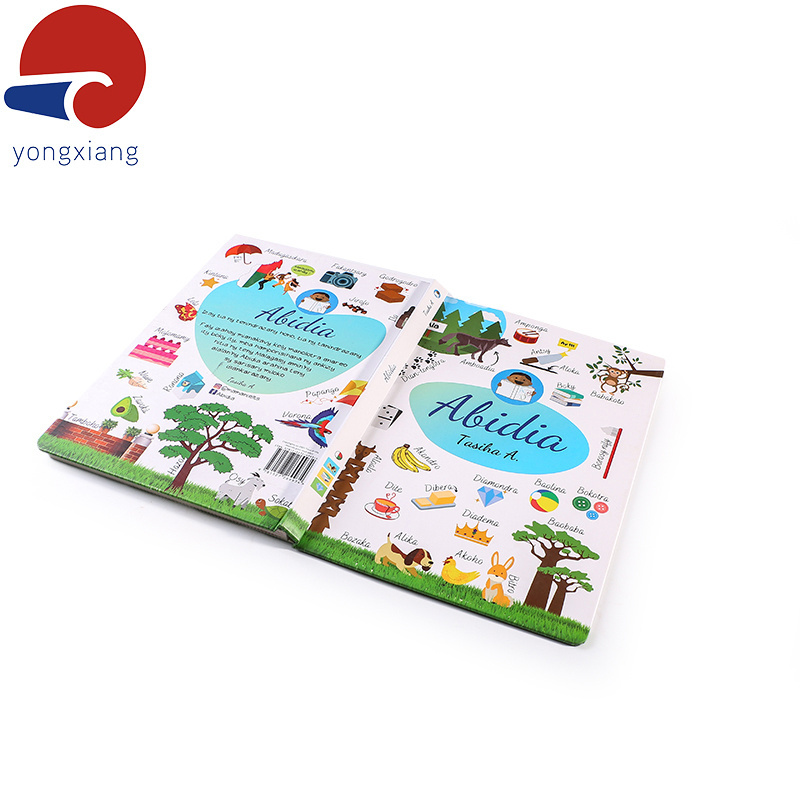 hardcover book printing children's story board book custom publishing book printing service