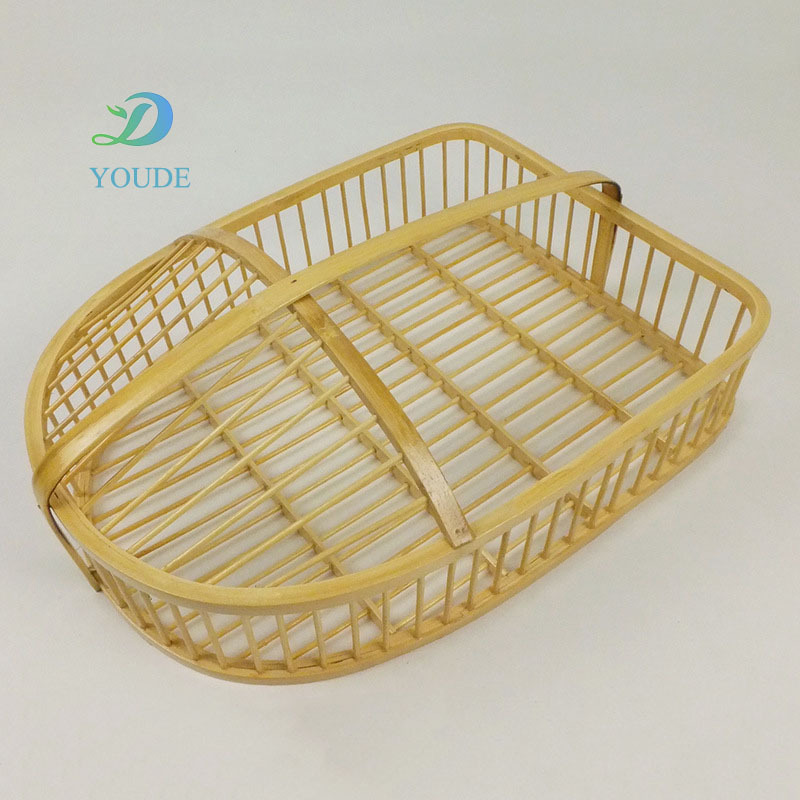 Factory Outlet Products Handmade Bamboo Weaving Hotel Guest Room Bathroom Shoe Basket