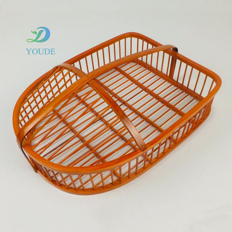 Factory Outlet Products Handmade Bamboo Weaving Hotel Guest Room Bathroom Shoe Basket