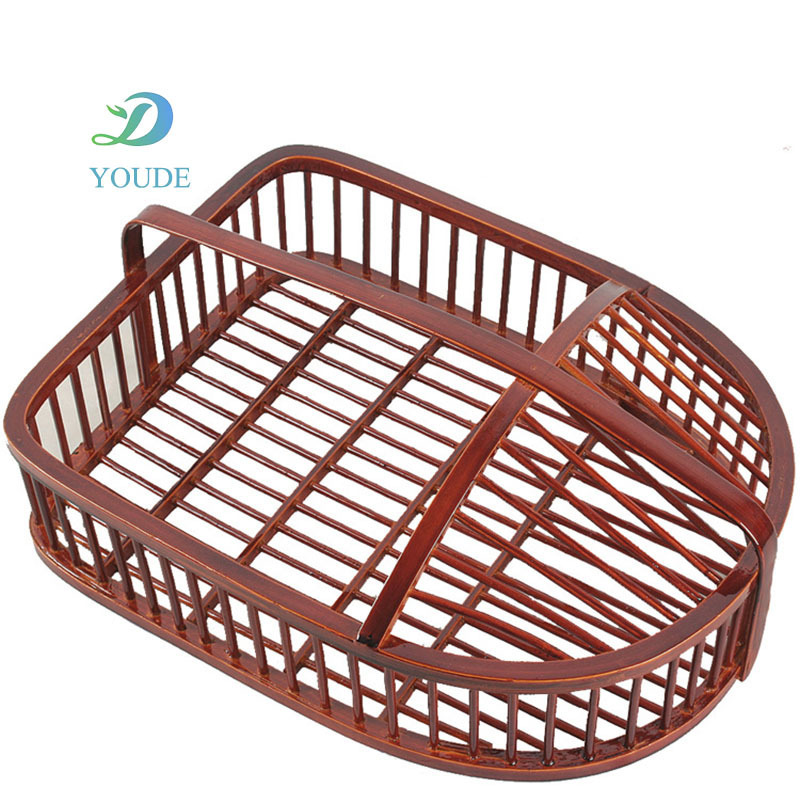 Factory Outlet Products Handmade Bamboo Weaving Hotel Guest Room Bathroom Shoe Basket