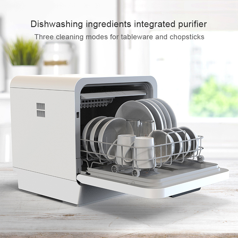 Portable Smart countertop dishwash machine Household UV and ozone mini dishwasher