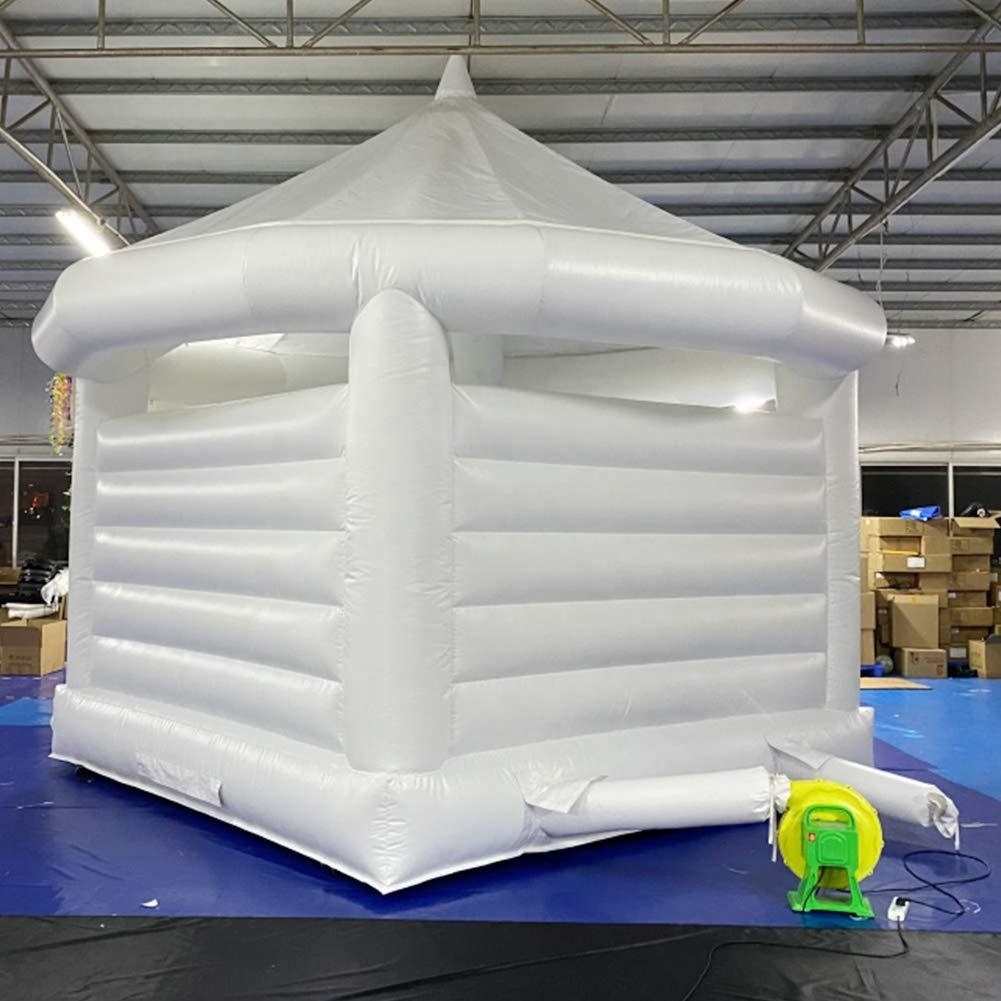 Hot Sale Commercial Cheap white Wedding trampoline children inflatable Jump bounce castle inflatable castle take pictures props