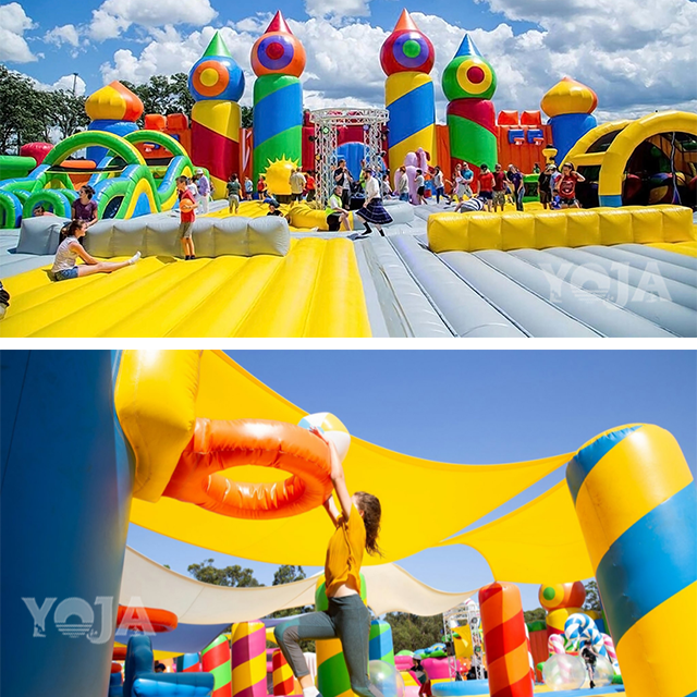 New Arrival Giant Inflatable Playground Carnival Party Inflatable Bouncy Castle Bouncer Combo