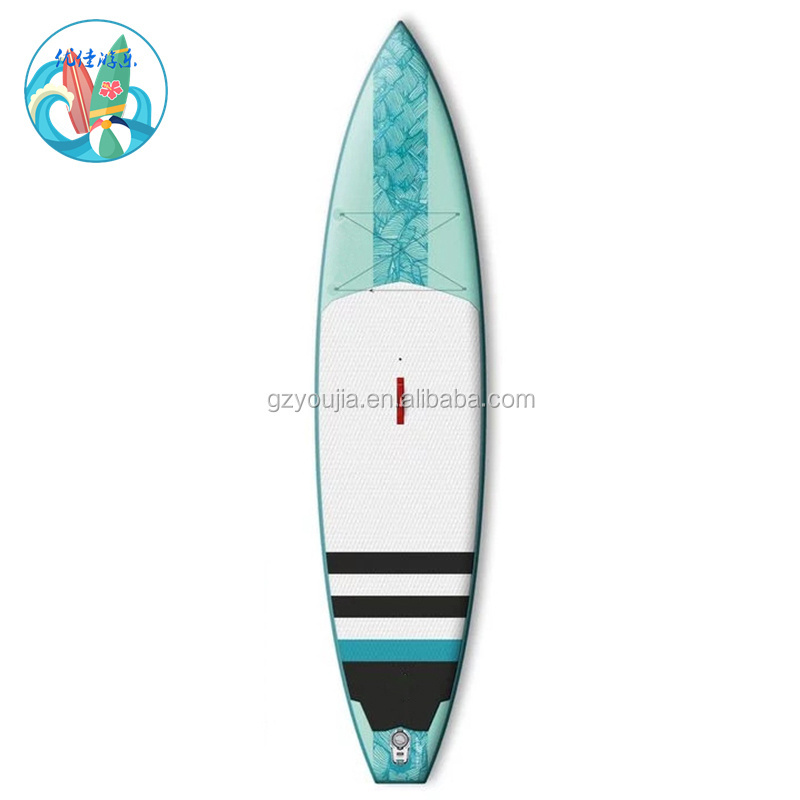 YOJA/OEM race sup stand up paddle board inflatable surf board on sea