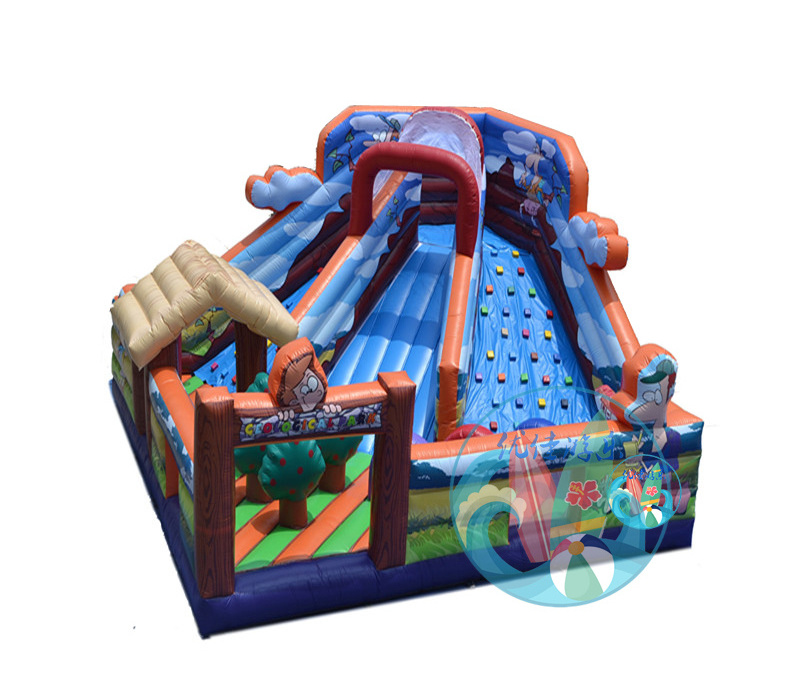 Outdoor used inflatable amusement playground fun city for sale