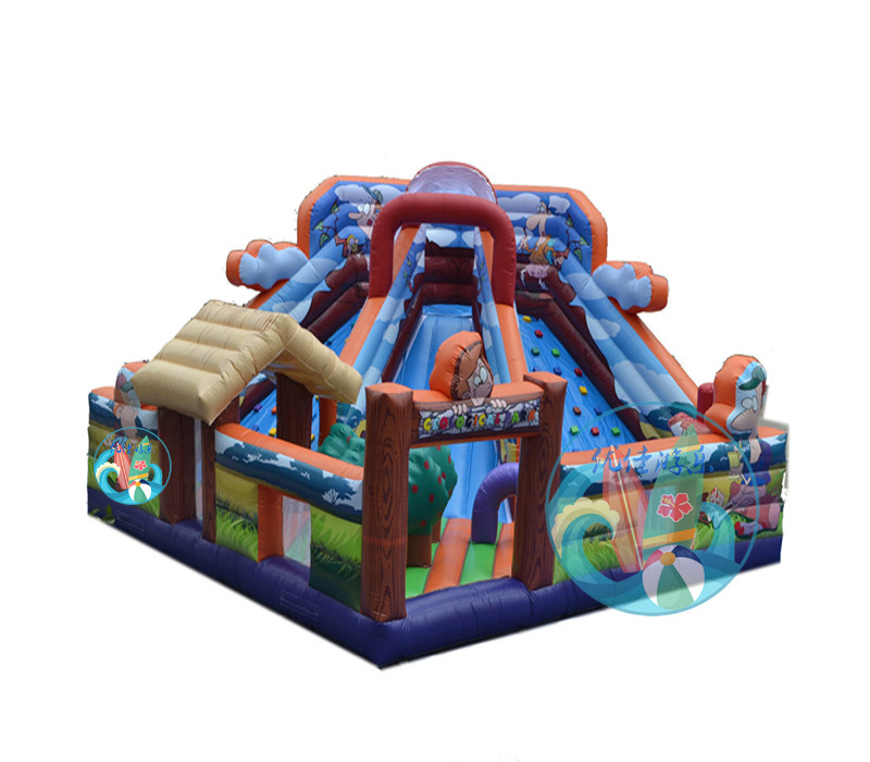 Outdoor used inflatable amusement playground fun city for sale