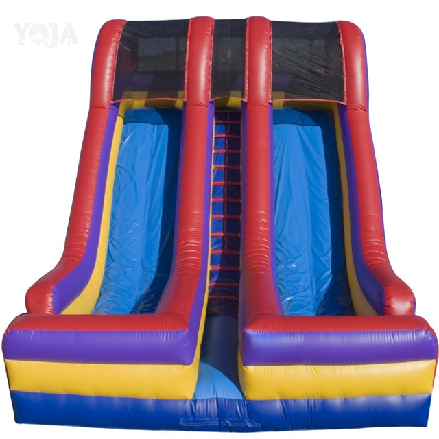 20ft tall Double Lane Inflatable Dry slide