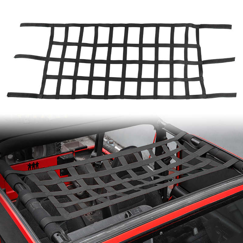 Universal multifunctional Net Car Roof Hammock Soft Net Network Sunshade Storage Top Cover Car Cargo Rest Bed