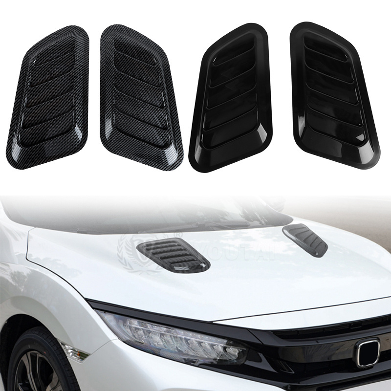 Universal Air Flow Intake Hood Scoop Bonnet Fender Vents covers Car Decoration Accessories Car Air Vent