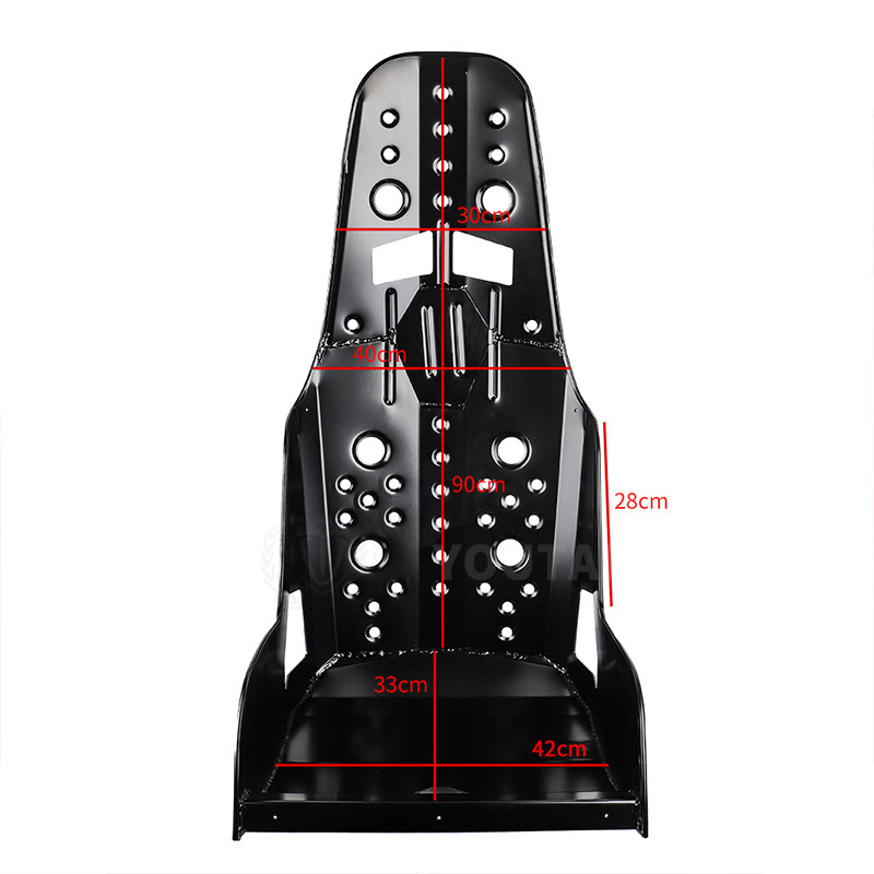 race aluminium asiento aluminio aluminum black racing carbon fiber  car seat