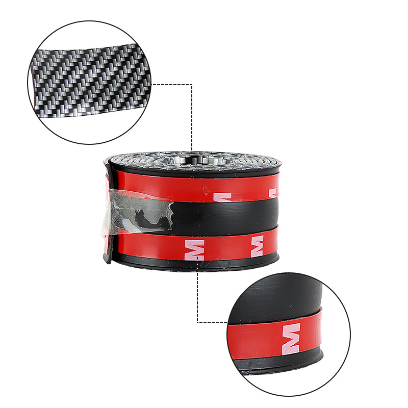 5D Carbon Fiber Car Anti Scratch Protector Tape Sticker Waterproof Body Bumper Trunk Door Sills Step Sill Protection