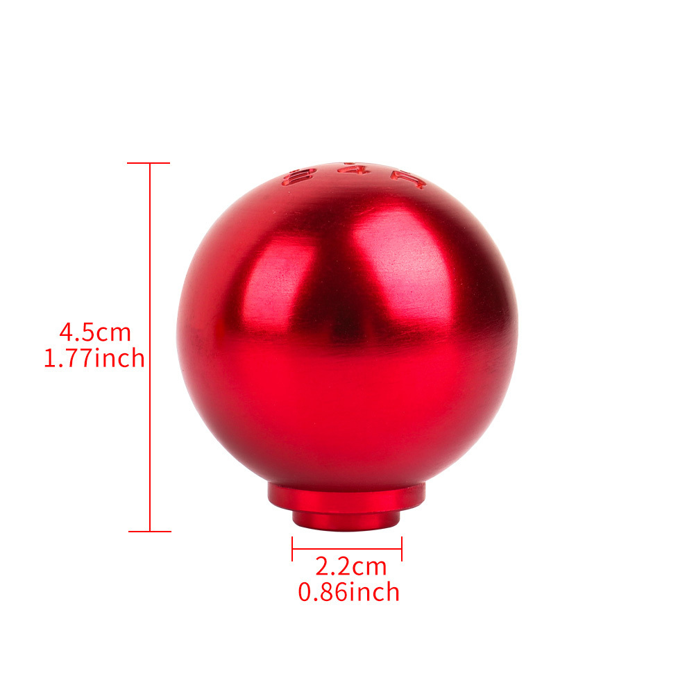 JDM Racing Culture universal round metal cool ball automatic 5 6 five six speed manual gear stick shift knob