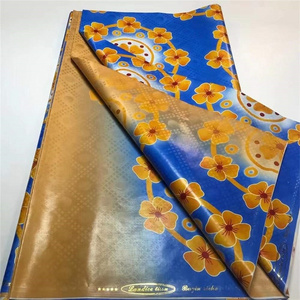 Large Stock Top Quality fashion brocade fabric Chinese satin fashion brocade fabric 100% Cotton African Bazin riche weave