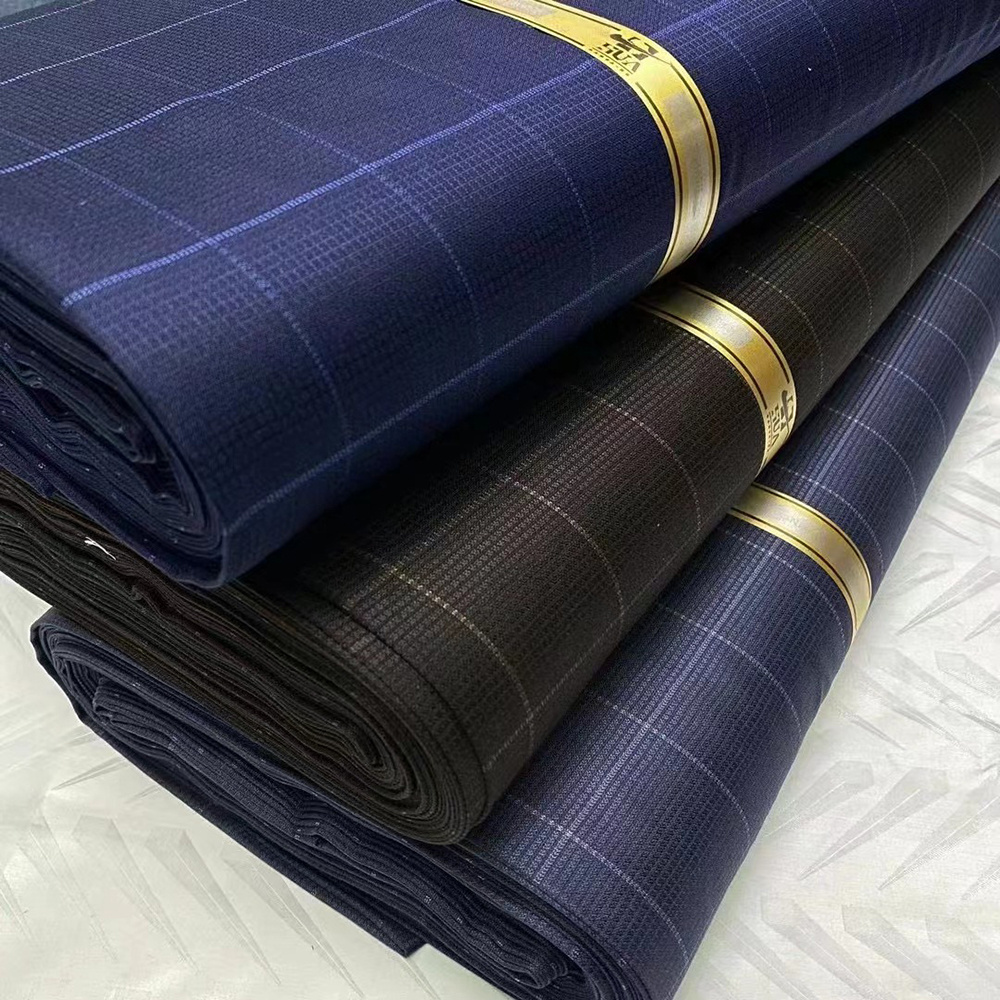 Hot Selling Twill Italian Woven Tweed Cashmere Wool Plain Tr Suit Fabric Men's Suiting Materials With English Selvedge