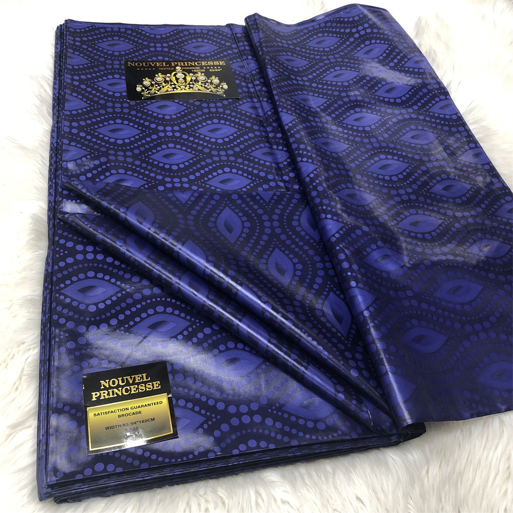 Customized Waterproof Pure Cotton Soft African Bazin Lace Fabric Nigerian Jacquard Guinea Brocade Perfume Bazin Riche Fabric