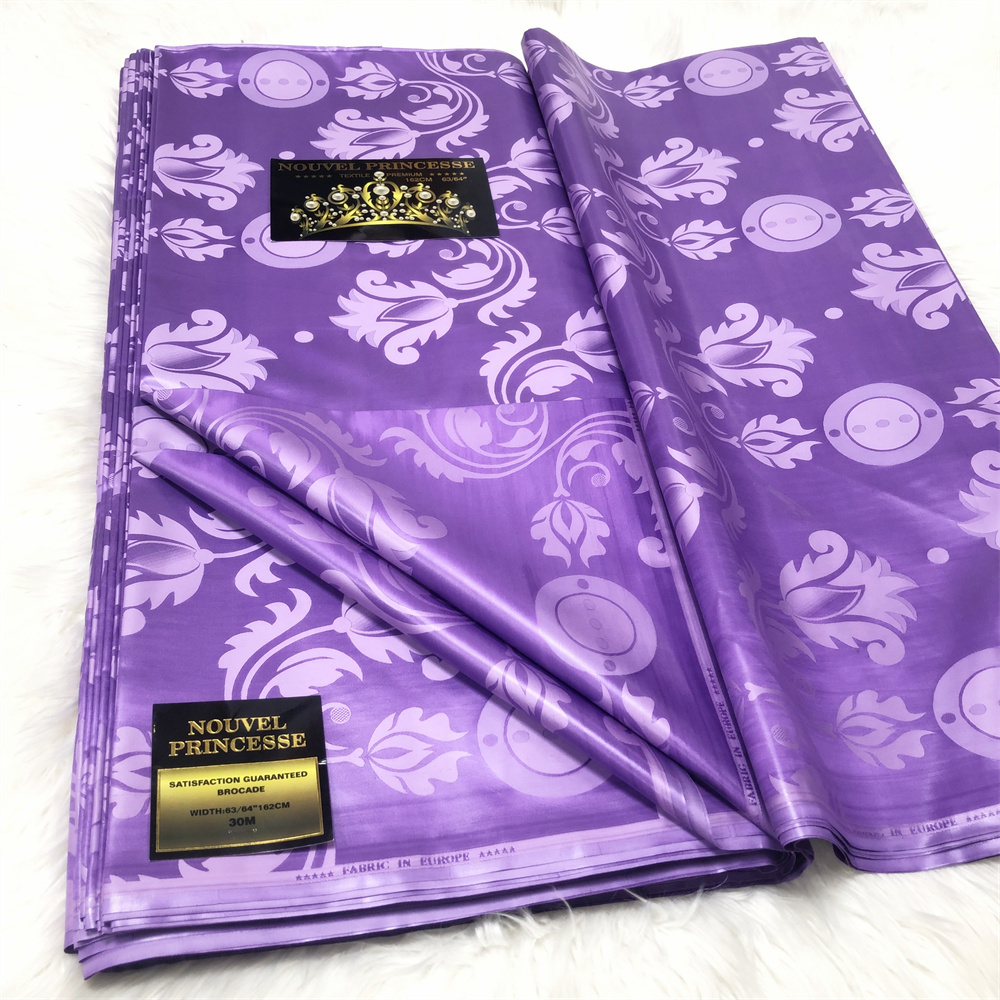 Customized Waterproof Pure Cotton Soft African Bazin Lace Fabric Nigerian Jacquard Guinea Brocade Perfume Bazin Riche Fabric