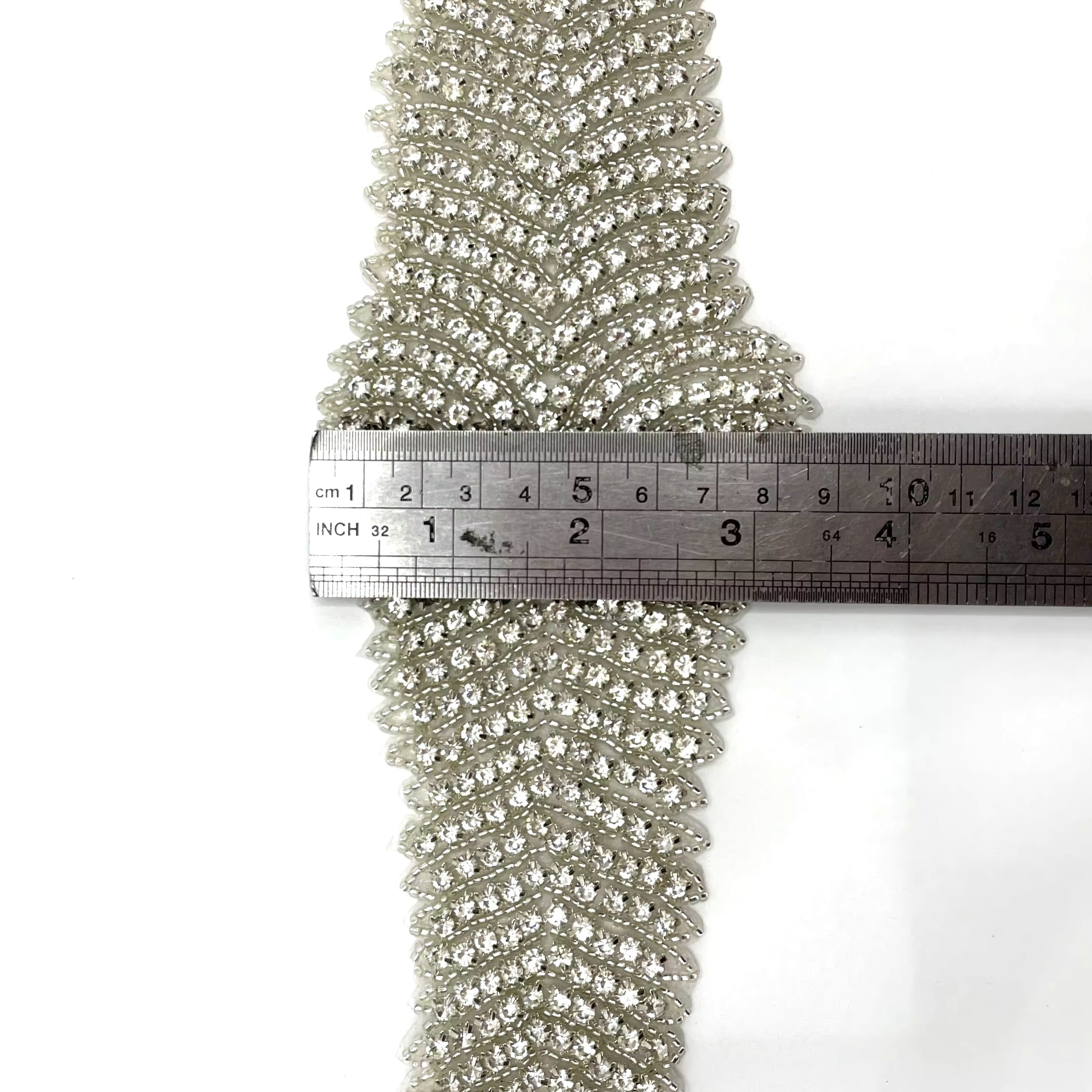 hot selling white silver and rose gold bling rhinestone applique belts bodice crystal bridal banding trim