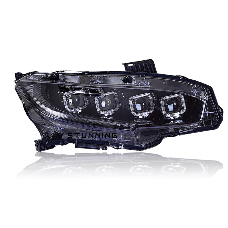 Upgrade Bugatti style Full LED Headlamp headlight assembly For Honda Civic 10 10th 2016-2020 head light head lamp plug and play