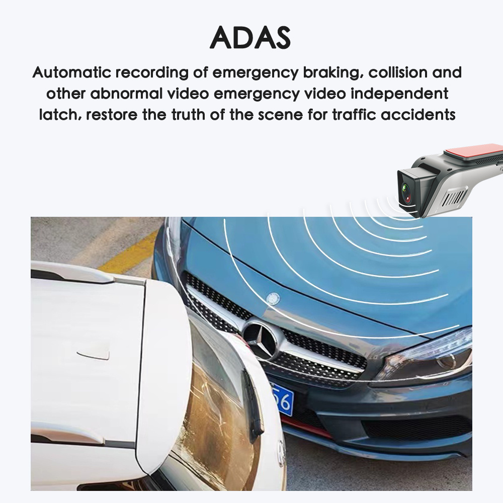 Factory Price ADAS 1080P 130 Degree wide angle car dash camera full car dvr small camera recorder for car dashcam pour vehicle