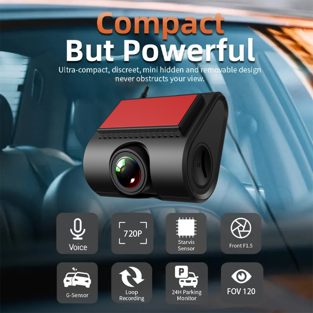 Top Sale Night vision Camera Car Video Recorder 1080p/720P 64G USB Dvr ADAS Car Dvr Smart Car Black Box HD Dash Camera USB DVR