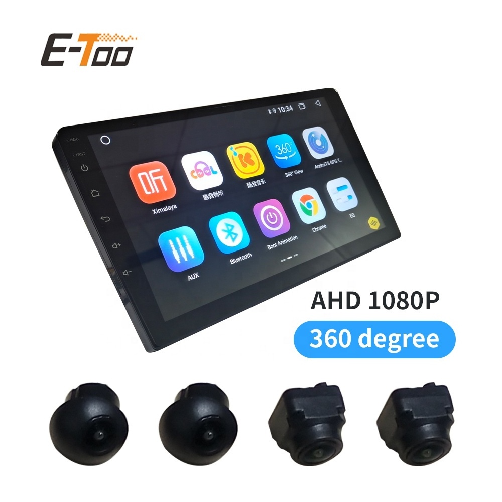 Android 360 AHD Panoramic Camera Bird View Parking Security System Night Vision Wide Angle 180 Degree 360 View Car Camera