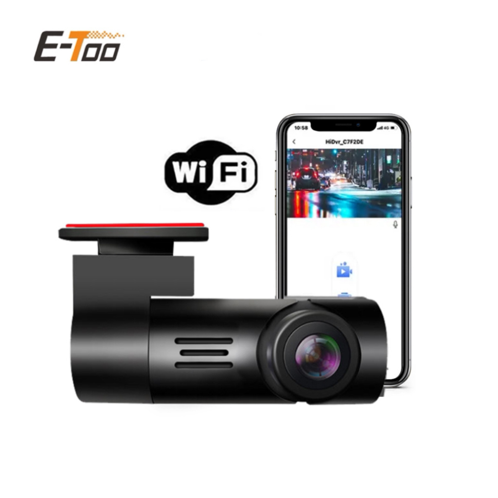 E-Too 128G Wifi Dvr Auto Camera Wireless Dash Cam 130 Degree Night Vision Wifi Car Camera 1080P Dvr Camera Car Black Box Full Hd