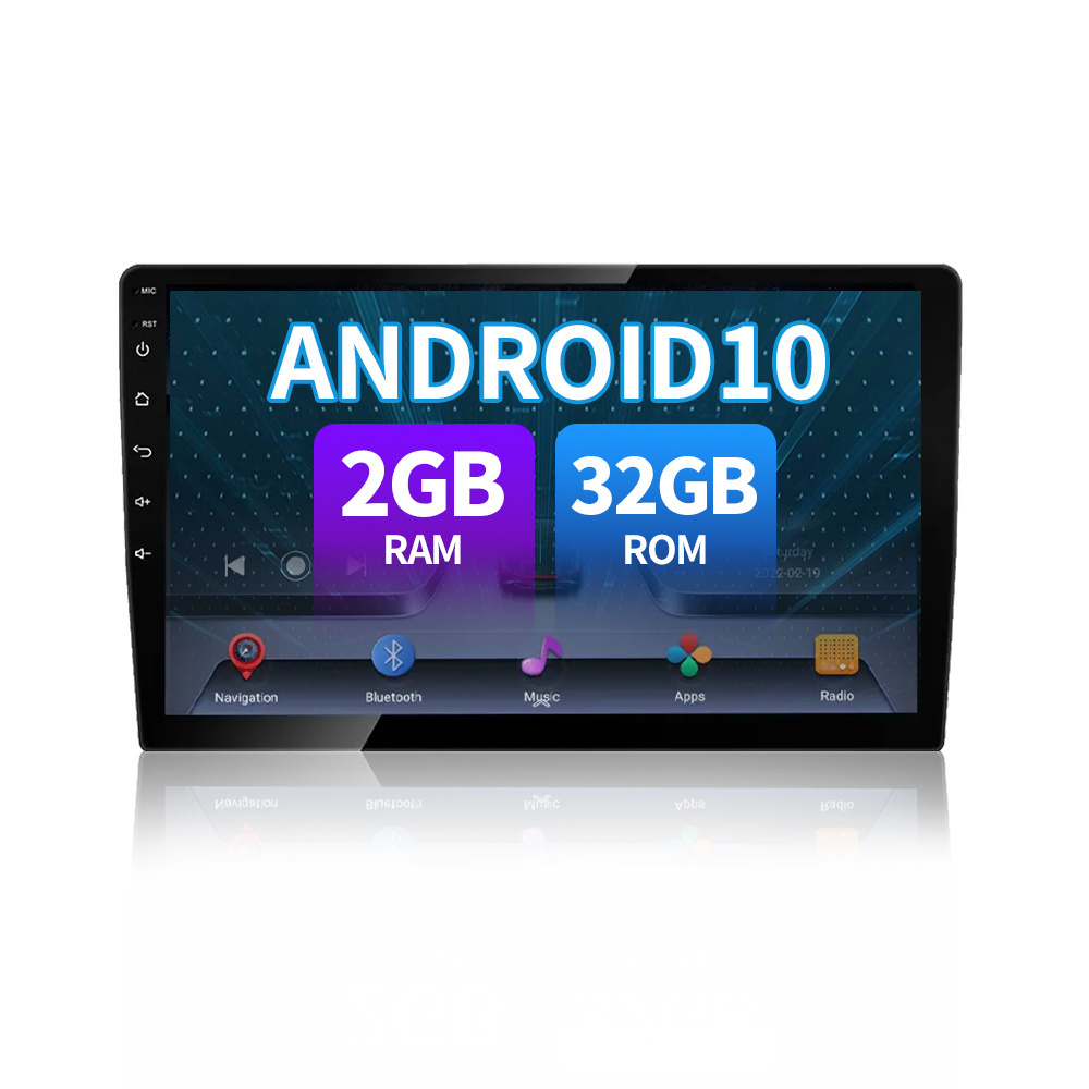 Universal 2+32GB Android 10  Multimedia Android Auto Radio 2 Din Car Stereo MP5 Player With IPS Screen Pantalla Para Auto movil