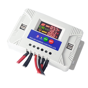 30A PWM Solar Charge Controller 12/24V 30A Charge Controller with 2.1A USB and DIsplay