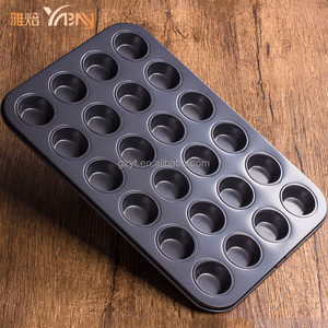 High quality household Kitchen 24 cup Muffin non-stick baking tray mini muffin pan