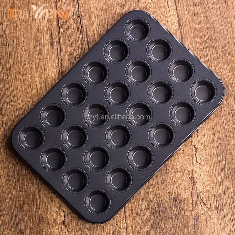 High quality household Kitchen 24 cup Muffin non-stick baking tray mini muffin pan