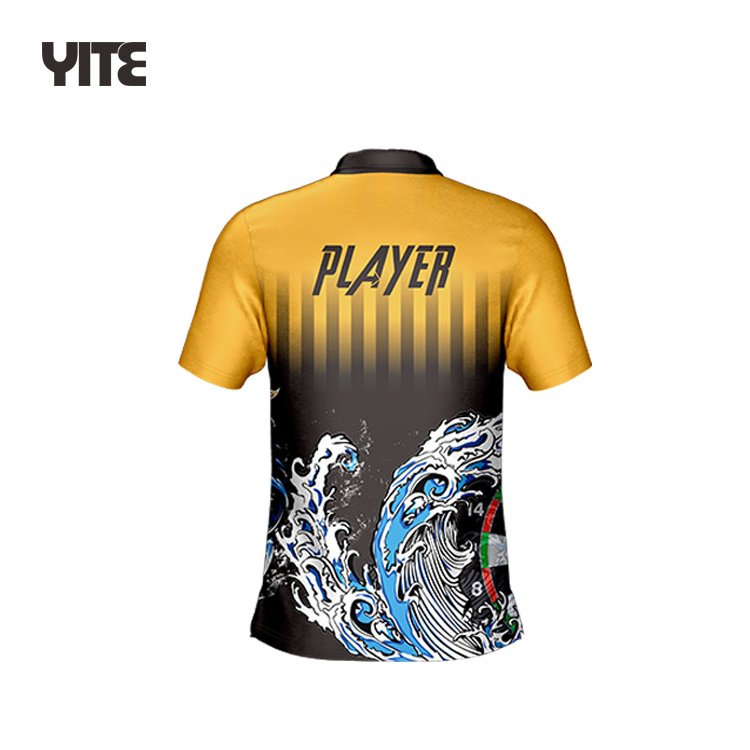 Fashion sublimation darts polo shirts design your own comfortable darts shirt