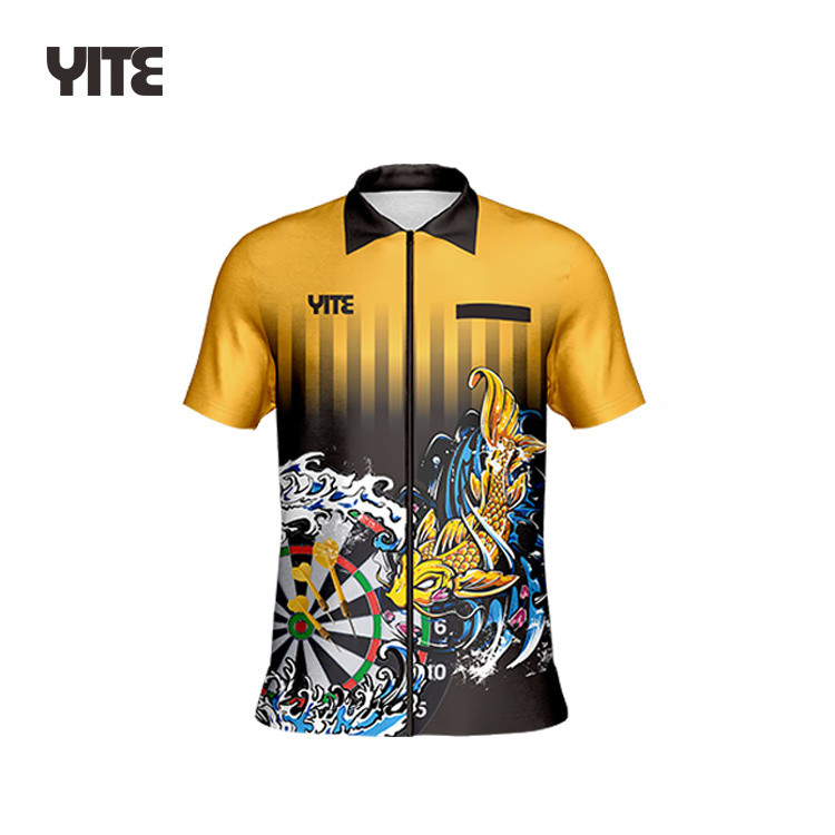 Fashion sublimation darts polo shirts design your own comfortable darts shirt