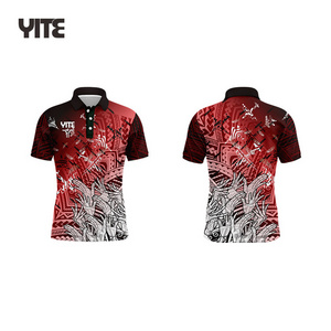 Custom sublimation dart t shirts dart shirts with pocket jersey shirts design for dart hot sale