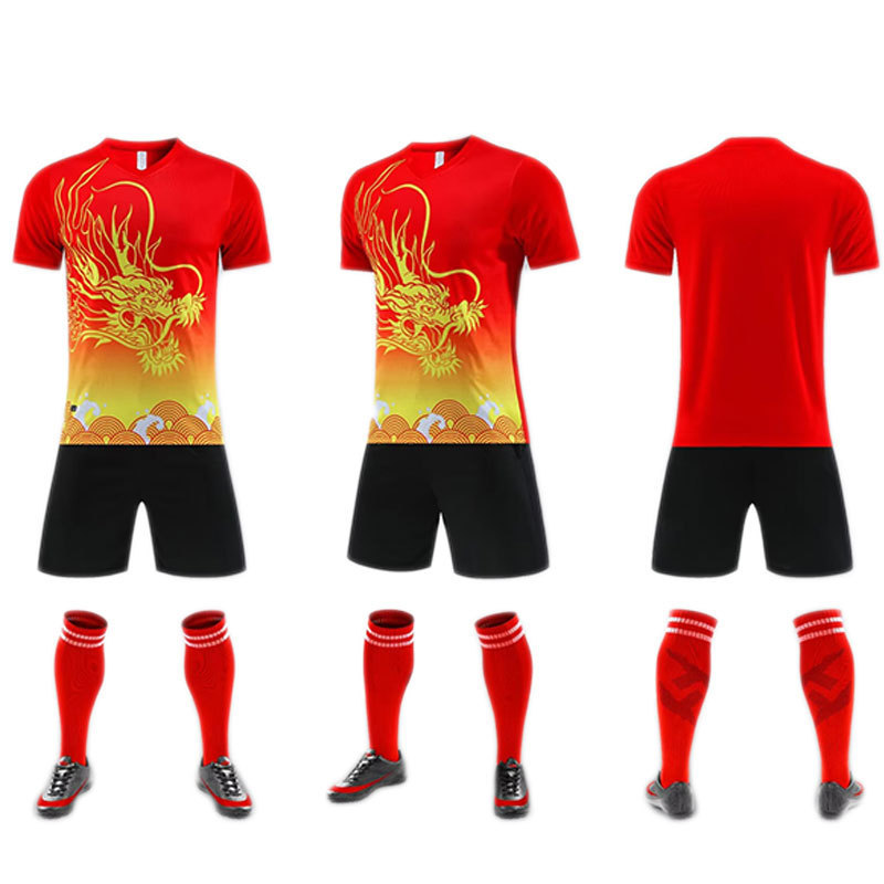 Quick Dry Breathable Wholesale soccer uniforms kit soccer kits mens football uniform mens soccer kit set uniforms with socks