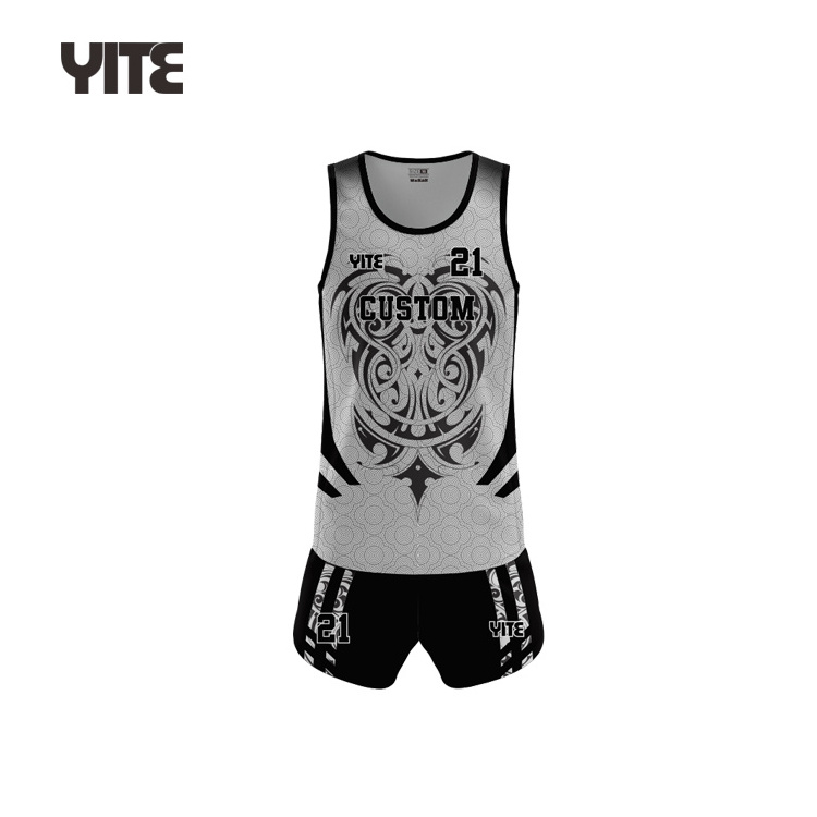 Top quality hot sell touch football singlet set quick dry football singlet set man singlet vest