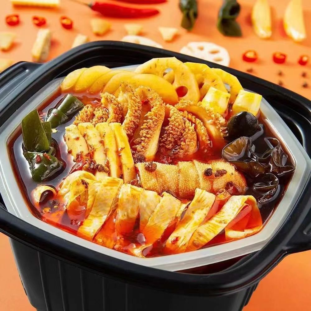 hot sell lazy instant food hot pot travel self heated food haidilao self-heating hot pot