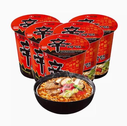 Nongshim Shin instant noodles cup noodles ramen 65g premium microwaveable ramen soup mix