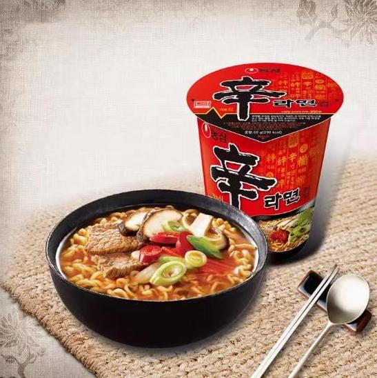 Nongshim Shin instant noodles cup noodles ramen 65g premium microwaveable ramen soup mix