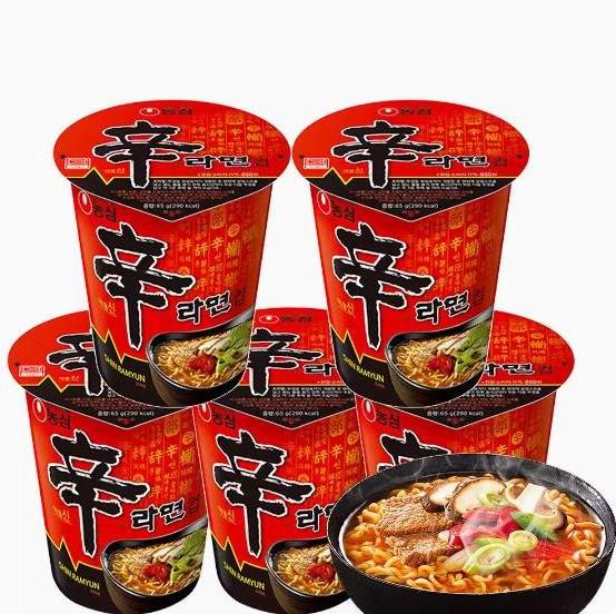 Nongshim shin ramen noodles instant food korean noodles 65g savory & rich