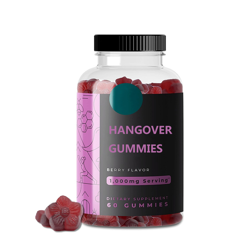 OEM Hangover Gummies Liver Detox Anti Hangover Gummies Relieve Alcohol Anti Hangover Supplement After Drink Gummy