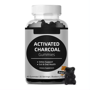 Coconut Activated Charcoal Gummies Boost Cleanse Detox for Adults & Kids Gut Oral Health Coconut Charcoal Gummies