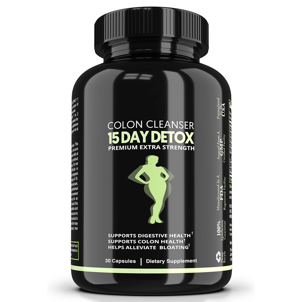 Natural Herbal Detox Capsules Improve Digestion Metabolism Colon Cleanse Pills Weight Loss Slimming Diet Supplement