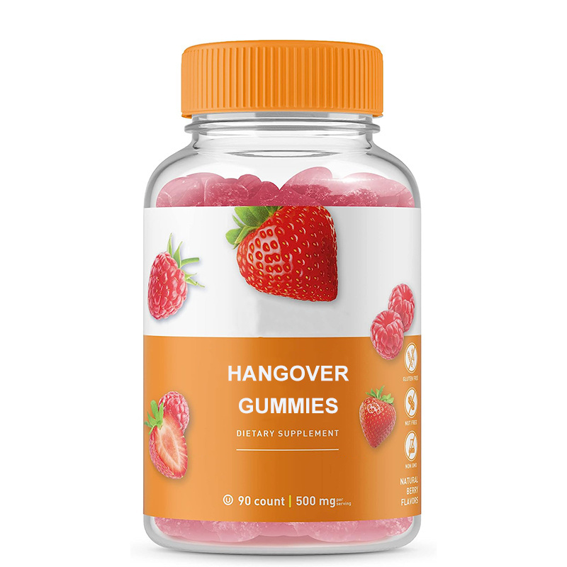 Private Label Anti Hangover Gummies Milk Thistle Stop Hangover Gummies Anti Alcohol Hangover Supplement Gummy