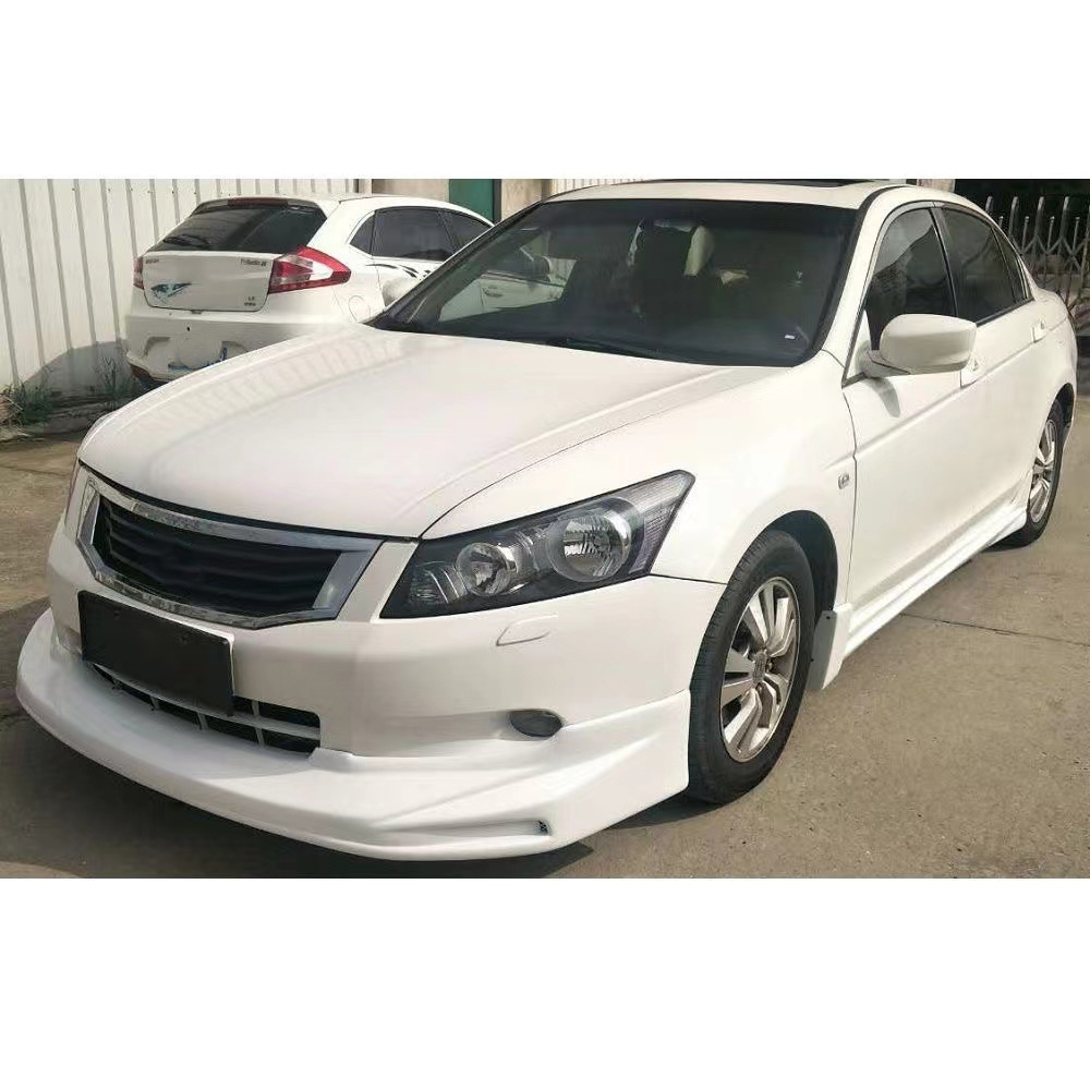 Auto Body Systems Pp Wide Body Kit Front Bumper Lip, Rear Bumper Lip and Side Skirt For Honda Accord 2008-2012