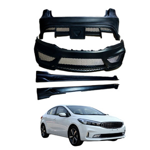 Body Kit For KIA K3 2016 2017 2018 Type A ,the Pp Aftermarket parts includes Front Rear Bumper,Side Skirt