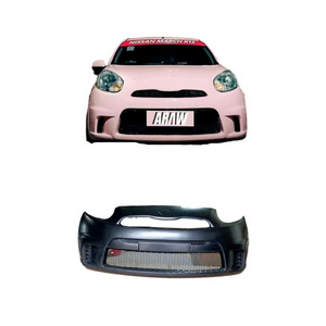 Aftermarket parts Body Kit Pp Car Front Bumper For Nissan MARCH Series