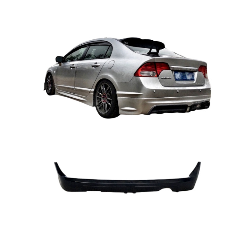 Auto Body Systems Wide Body Kit Pp Car Rear Diffuser Lip Bumper Part For Honda CIVIC 2009 2010 2011