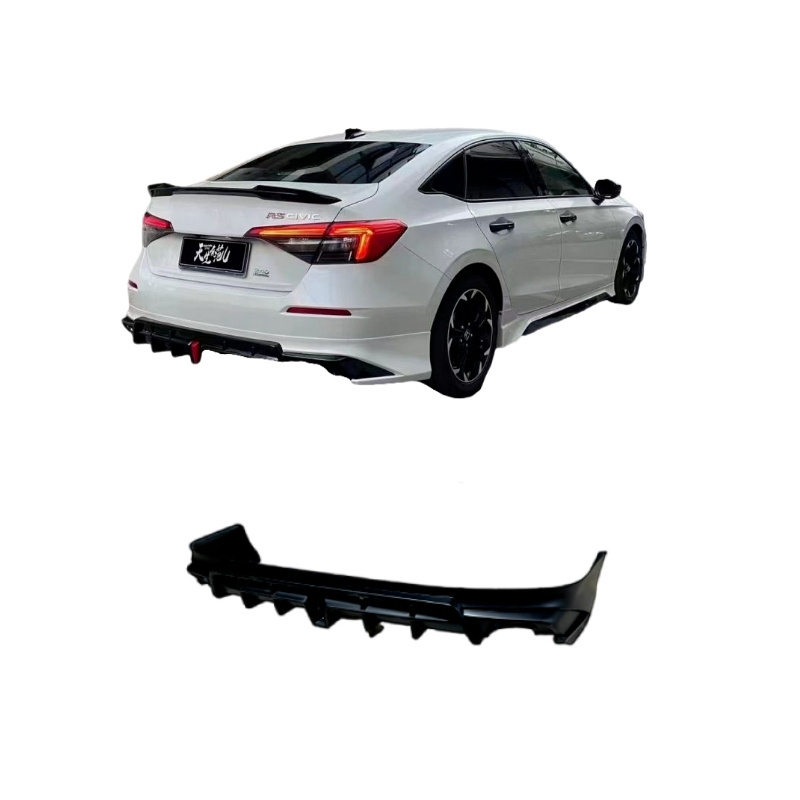 Auto Body Systems Wide Body Kit Pp Car Rear Diffuser Lip Bumper Part For Honda CIVIC 2022