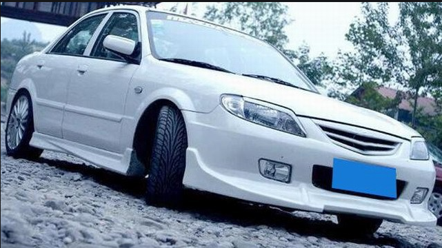 Wide Body Kit For Mazda familia 2003-2008 ,the Pp Auto Body Systems includes Car Side Skirt Bumper Part