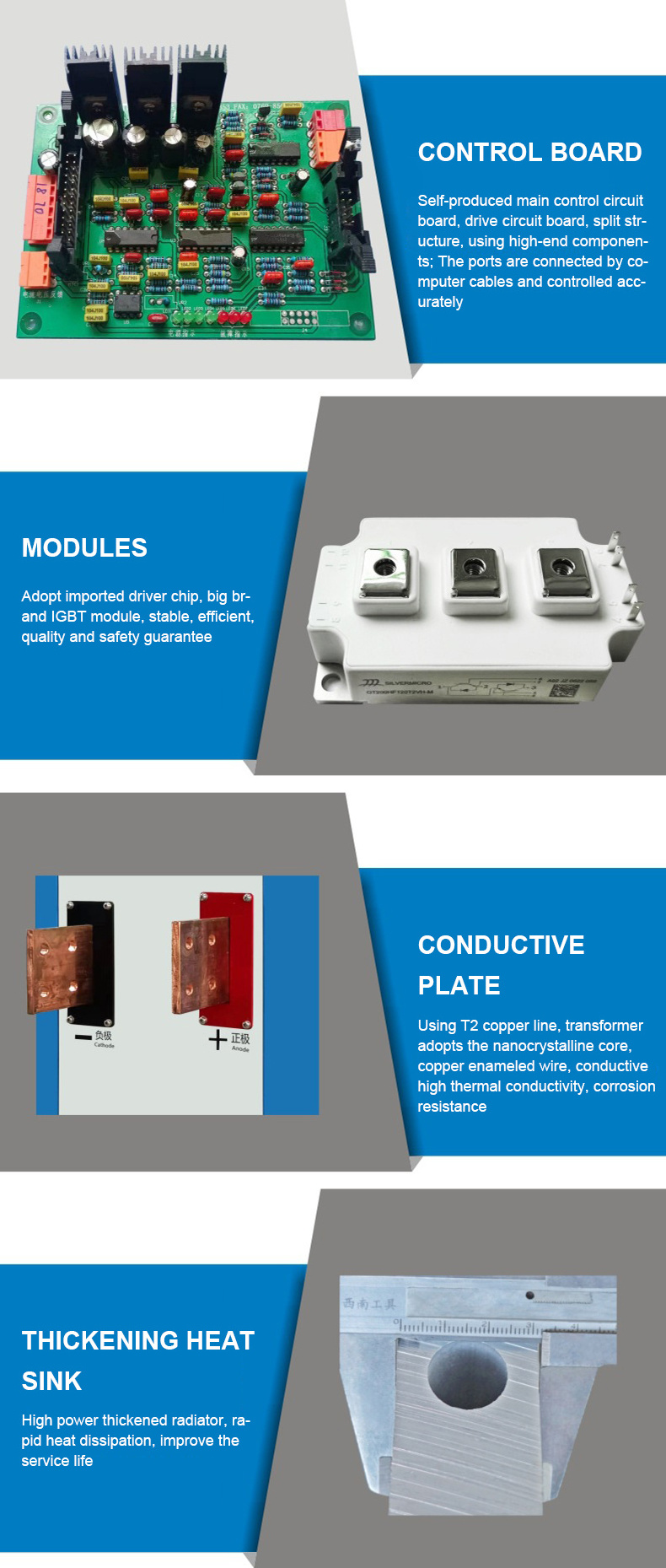 YUCOO Switching IGBT DC Power Supply Plating Rectifier with 12 Volt 15000 AMP for Electroplating